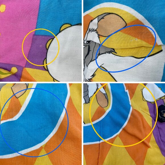 Vintage Disney Hunchback Of Notre Dame Comforter FLAWS Esmeralda Quasimodo 90s - Picture 8 of 16